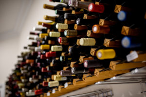 wine list bottles